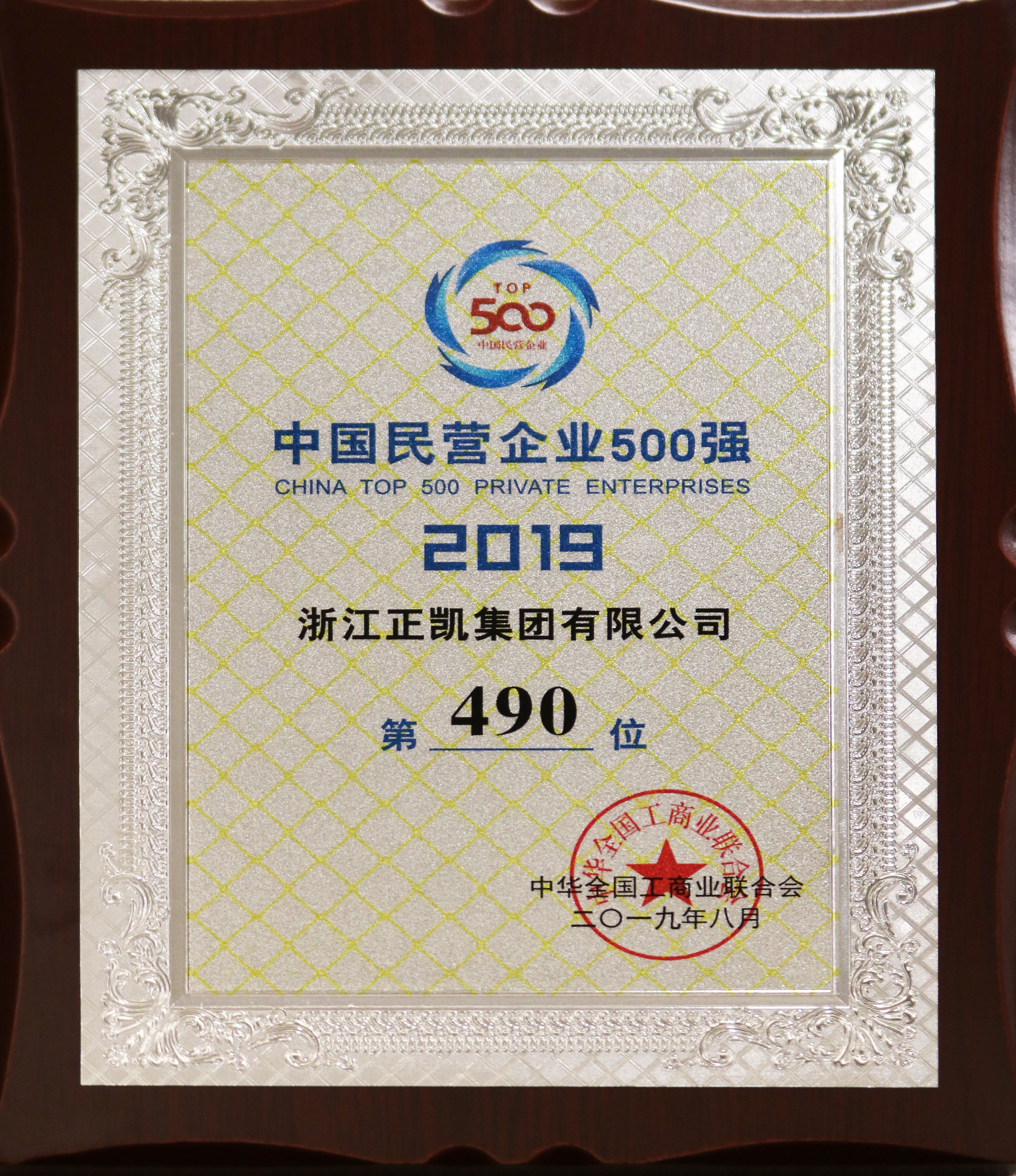 8.2019年中国民营企业500强